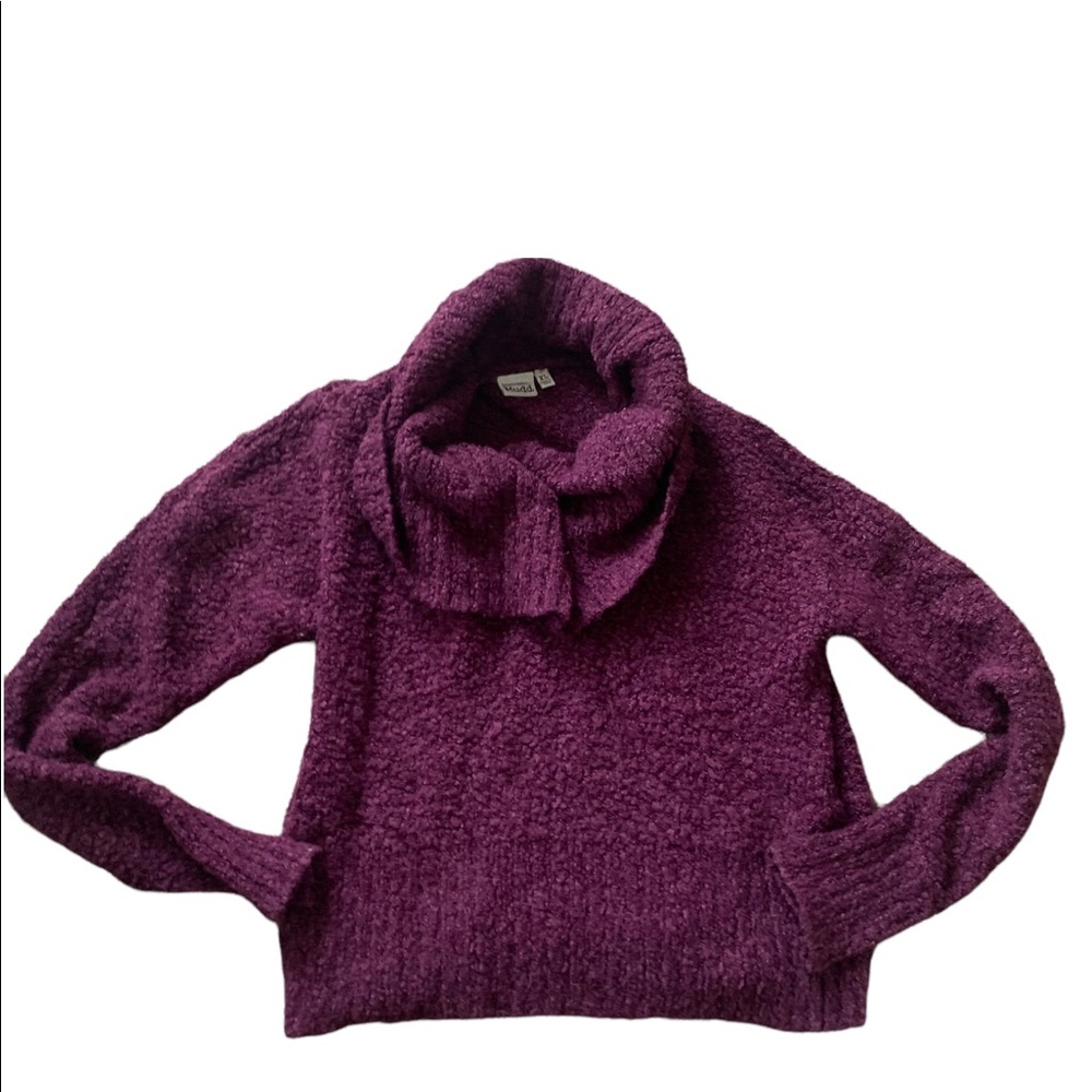 Size XL Mudd Cowl Neck Crop Sweater